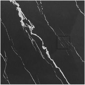 Vanička štvorcová Magnum Carrara Black 90x90x2,5 Rea K7008