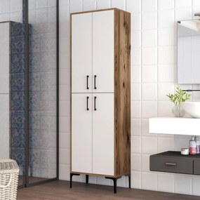 Úložná skrinka Berlin A - Walnut, White