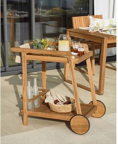 Servírovací stolík z masívu akácie 55x73 cm Felisa – Kave Home