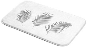 Biela/v striebornej farbe kúpeľňová predložka 45x75 cm Orbella – douceur d'intérieur