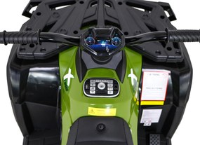 Ramiz Štvorkolka XT-Speed pre deti Zelená + 4x4 + EVA + Pomalý štart + MP3 rádio + LED