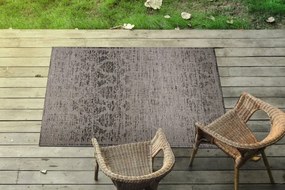 Koberec SIZAL FLOORLUX 20211 strieborný / čierny