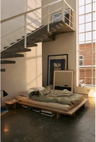 Nočný stolík z borovicového dreva v prírodnej farbe Japan – Karup Design