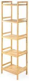 G21 Bambusový regál, 5 políc, 5 poschodí