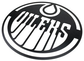 Veselá Stena Drevená nástenná dekorácia Hokejový tím Edmonton Oilers