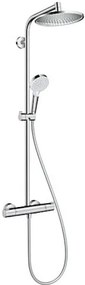 Hansgrohe Crometta S sprchový systém na stěnu s termostatickou batériou chróm 27 267 000