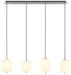 Globo 15345-4NO - Luster na lanku BLACKY I 4xE14/40W/230V