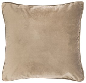 Svetlobéžový vankúš Tiseco Home Studio Velvet, 45 x 45 cm