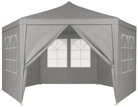Záhradný pavilónový altánok, s oknami, sivý, MultiGarden