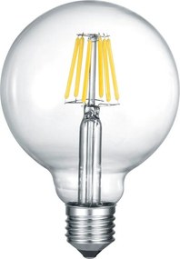 Teplá biela LED/filamentová žiarovka E27, 7 W Globe – Trio