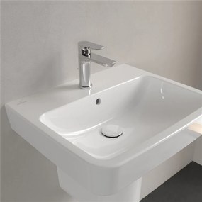 VILLEROY &amp; BOCH O.novo závesné umývadlo s otvorom, s prepadom, 550 x 460 mm, biela alpská, s povrchom AntiBac a CeramicPlus, 4A4155T2