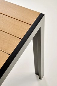 Záhradný stôl Fierro 150 cm hnedý/čierny
