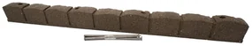Záhradná obruba Roman Stone hnedá 120 cm, gumová (vrátane klincov) MHEU5000064