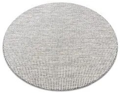 styldomova Šnúrkový koberec sizal loft 21198 strieborný/taupe kruh