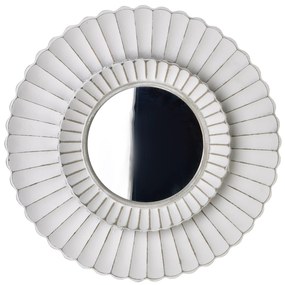 Kulaté nástěnné zrcadlo DAZ 50 cm bílé
