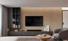 Samolepiace lamely na stenu L02, cena za kus, rozmer 100 cm x 60 cm, hnedé, IMPOL TRADE