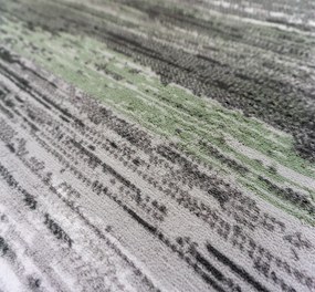 Koberec Accra 6505 Grey Green – zelený vzorovaný obdĺžnik Rozmer: 60x100 cm