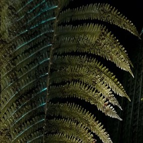 Ozdobný paraván Listy rostliny - 110x170 cm, trojdielny, korkový paraván