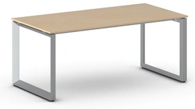 Kancelársky stôl PRIMO INSPIRE, sivostrieborná podnož, 1800 x 900 mm, buk
