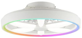 Brilliant - LED RGBW Stropný ventilátor so svetlom GAIANO LED/48W/230V biela + DO