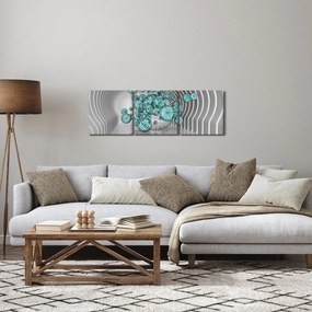 Obraz - Bubliny (s hodinami) (90x30 cm)