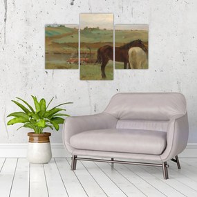 Obraz - Edgar Degas, Horses in a Meadow, reprodukcia (90x60 cm)