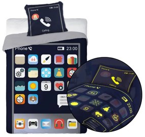 Obliečky detské Smartfon 140x200 + 70x90 cm Faro