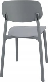 Plastová stolička LARA sivá