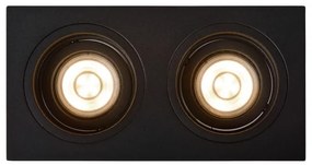 Lucide 22959/02/30 - Podhľadové svietidlo EMBED 2xGU10/50W/230V čierna