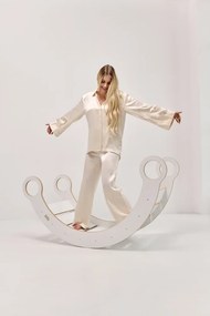 Montessori drevená hojdačka maxi biela Biela