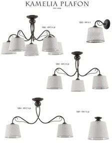 Jupiter 1365 - KM 3 PV - Stropné svietidlo KAMELIA 3xE27/60W/230V
