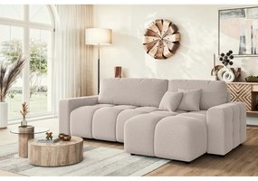 Béžová rozkladacia rohová pohovka (variabilná) Luki – Ropez