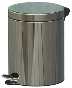 Nášľapný odpadkový kôš, 5 l, nerez