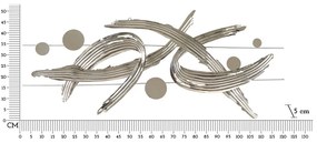 Kovová nástenná dekorácia 121x52 cm Mondrian – Mauro Ferretti