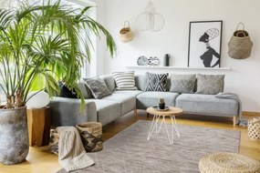 Koberec šnúrkový SIZAL PATIO ploské tkanie 3077 Boho - prírodný / béžový