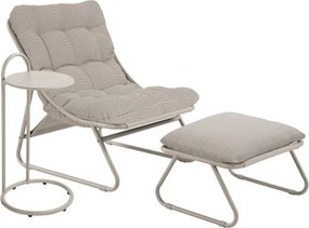 MI Kreslo s podnožkou a stolíkom CLOUD (P)