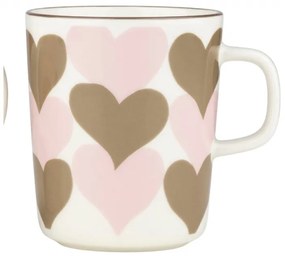 Set hrnčekov Oiva Sydämet 0,25l, 2ks / ružovo-béžový