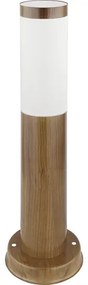 Stĺpikové svietidlo Globo 3158W Boston IP44 E27 1x60W vzhľad dreva