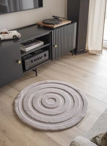 Kúpeľňový koberček MOYO CIRCLE tmavobéžový kruh