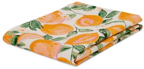 Umývateľný obrus, cca 90 x 90 cm, oranžový