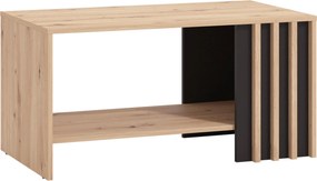 XXXLutz KONFERENČNÝ STOLÍK, čierna, dub artisan, kompozitné drevo, 90/49,5/45 cm Hom`in - Stolíky do obývačky - 000834014405