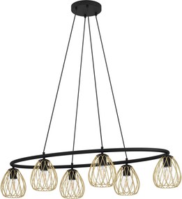 XXXLutz ZÁVESNÉ SVIETIDLO, 116/56,5/150 cm Eglo - Online Only bytové doplnky - 003348328203