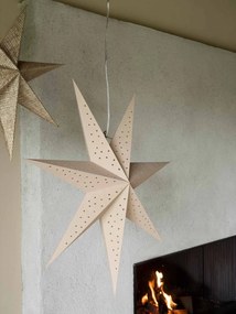 Watt & Veke Závesná svietiaca hviezda Stella Beige 60 cm
