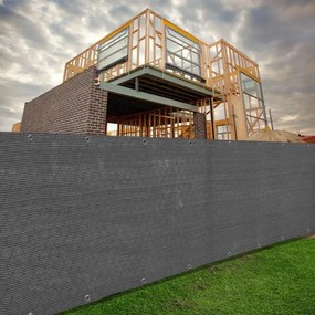Balkónový / plotový kryt 1,5x5m, sivý