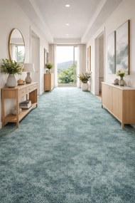 ITC, Koberec metráž Serenade 027, na mieru, šíře 4m,5m, modrá, filc, obývacia izba