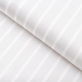 Biante Damaškové posteľné obliečky DM-002 Biele - pásiky 6 a 24 mm Dvojlôžko francúzske 240x200 a 2ks 70x90 cm