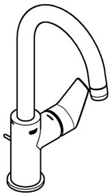 GROHE 24201001 - Umývadlová batéria DN 15, veľkosť L, lesklý chróm