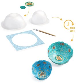 Vyrob si sám - papierové misky modré