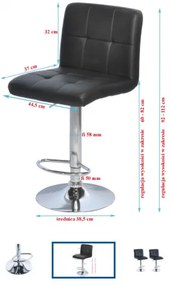 Barové stoličky Hoker 2 ks Saska Garden - 1028422