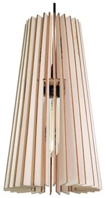 TEMAR Závesné škandinávske osvetlenie CONE, 1xE27, 40W, drevené